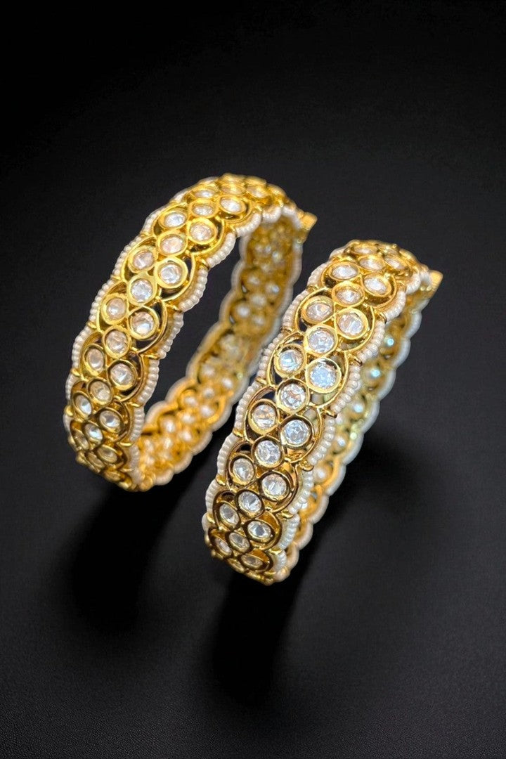 Adika polki kundan Bangles