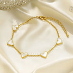 Aganya kreation B-91 18k Gold Plated Stainless Steel Tarnish Free Waterproof Female Jewellery
