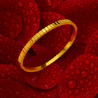 Aganya kreation -Stripes Bracelet 18k Gold Plated Stainless Steel Tarnish Free Waterproof Female bracelet