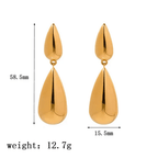 Aganya kreation Ammy Earrings 18k Gold Plated Stainless Steel Tarnish Free Waterproof Female Jewellery