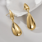 Aganya kreation Ammy Earrings 18k Gold Plated Stainless Steel Tarnish Free Waterproof Female Jewellery