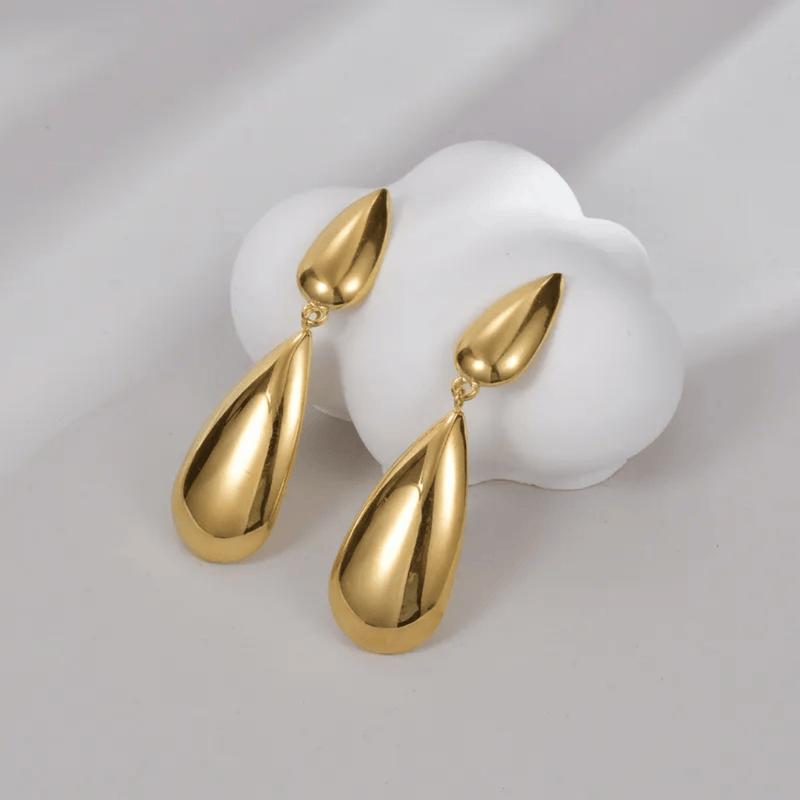 Aganya kreation Ammy Earrings 18k Gold Plated Stainless Steel Tarnish Free Waterproof Female Jewellery