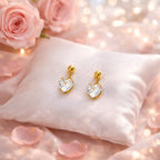 Aganya kreation Berrica-18k Gold Plated Stainless Steel Tarnish Free Waterproof Female Earrings