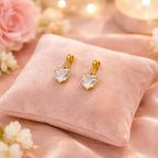 Aganya kreation Berrica-18k Gold Plated Stainless Steel Tarnish Free Waterproof Female Earrings