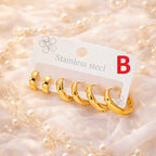Aganya kreation Eseera Earrings 18k Gold Plated Stainless Steel Tarnish Free Waterproof Female Jewellery