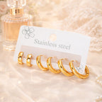 Aganya kreation Eseera Earrings 18k Gold Plated Stainless Steel Tarnish Free Waterproof Female Jewellery