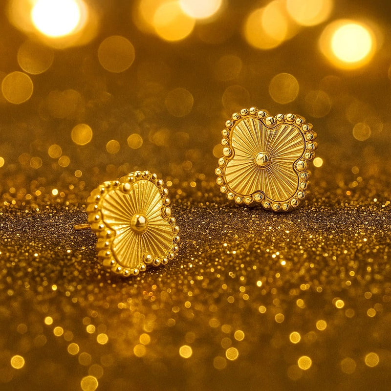 Aganya kreation Imil Earrings-18k Gold Plated Stainless Steel Tarnish Free Waterproof Female Earrings
