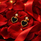 Aganya kreation Lovin -18k Gold Plated Stainless Steel Tarnish Free Waterproof Female Earrings