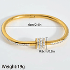 Aganya kreation Luxe Bracelet- 18k Gold Plated Stainless Steel Tarnish Free Waterproof Female Jewellery1