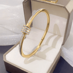 Aganya kreation Luxe Bracelet- 18k Gold Plated Stainless Steel Tarnish Free Waterproof Female Jewellery1