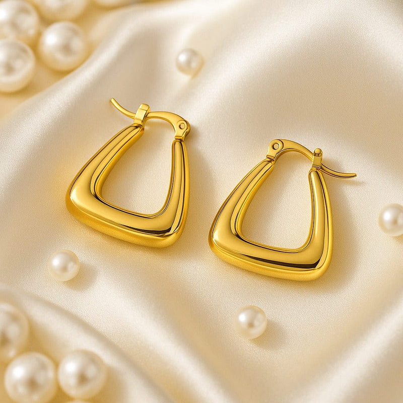 Aganya kreation Mabel Earrings 18k Gold Plated Stainless Steel Tarnish Free Waterproof Female Jewellery