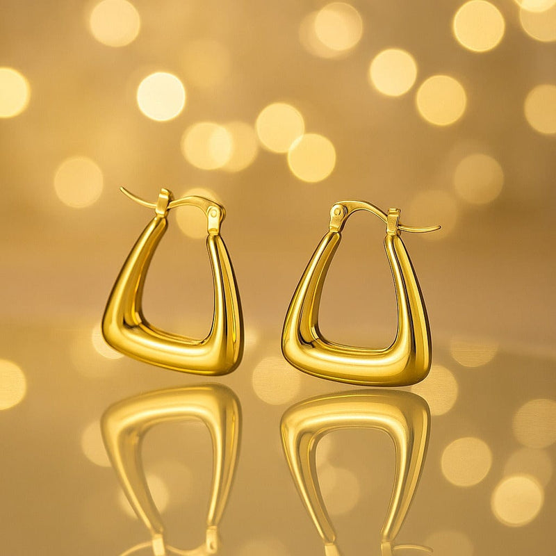 Aganya kreation Mabel Earrings 18k Gold Plated Stainless Steel Tarnish Free Waterproof Female Jewellery