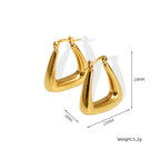 Aganya kreation Mabel Earrings 18k Gold Plated Stainless Steel Tarnish Free Waterproof Female Jewellery