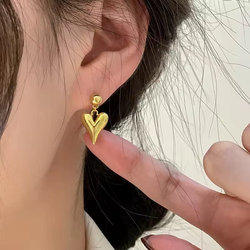 Aganya kreation Morning Earrings 18k Gold Plated Stainless Steel Tarnish Free Waterproof Female Jewellery