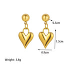 Aganya kreation Morning Earrings 18k Gold Plated Stainless Steel Tarnish Free Waterproof Female Jewellery