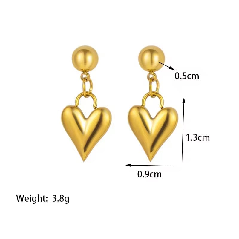 Aganya kreation Morning Earrings 18k Gold Plated Stainless Steel Tarnish Free Waterproof Female Jewellery