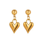 Aganya kreation Morning Earrings 18k Gold Plated Stainless Steel Tarnish Free Waterproof Female Jewellery
