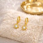 Aganya kreation Nebula -18k Gold Plated Stainless Steel Tarnish Free Waterproof Female Earrings