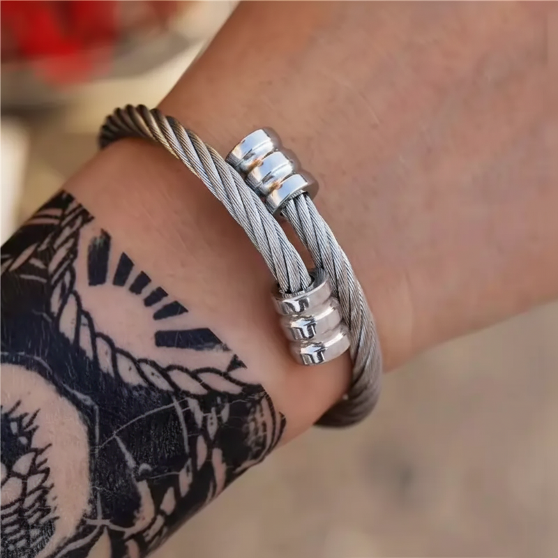 Aganya kreation Ravel Stainless steel Anti Tarnish  Male bracelet