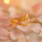 Aganya kreation Rings Beyone 18k Gold Plated ring stainless steel anti tarnish ring