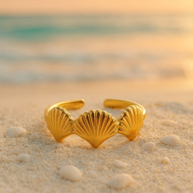 Aganya kreation Rings Crown 18k stainless steel Gold Plated anti tarnish ring