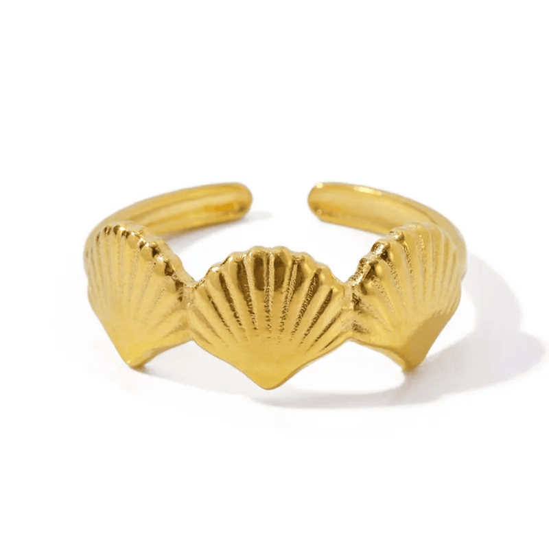 Aganya kreation Rings Crown 18k stainless steel Gold Plated anti tarnish ring8