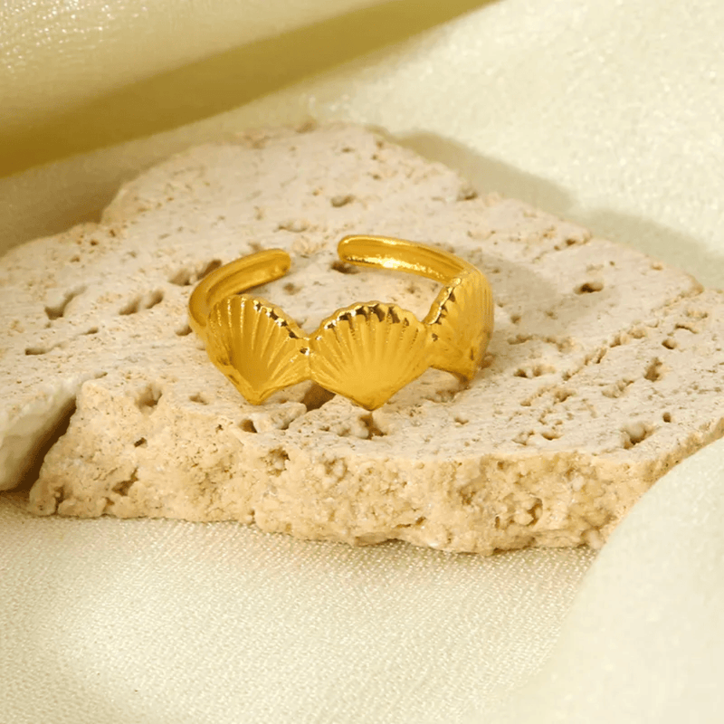Aganya kreation Rings Crown 18k stainless steel Gold Plated anti tarnish ring