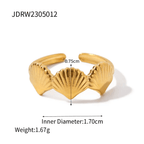 Aganya kreation Rings Crown 18k stainless steel Gold Plated anti tarnish ring