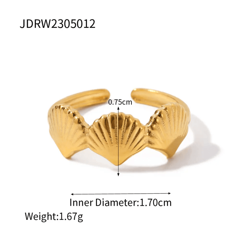 Aganya kreation Rings Crown 18k stainless steel Gold Plated anti tarnish ring