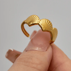 Aganya kreation Rings Crown 18k stainless steel Gold Plated anti tarnish ring