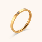 Aganya kreation Rings Freya Ring-18k Gold Plated Stainless Steel Anti Tarnish Waterproof