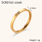 Aganya kreation Rings Freya Ring-18k Gold Plated Stainless Steel Anti Tarnish Waterproof