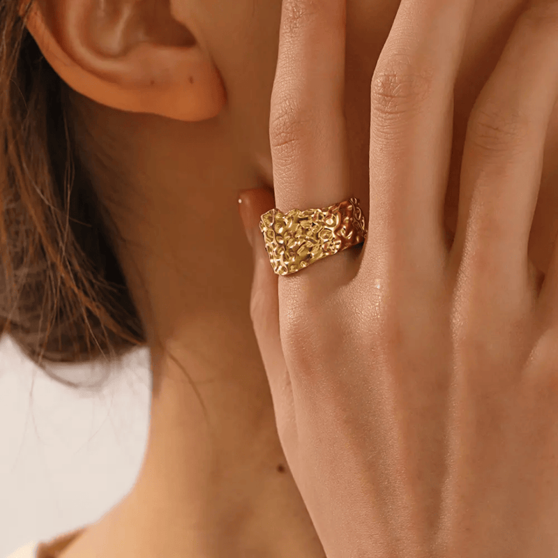 Aganya kreation Rings Ginza 18k Gold Plated Anti tarnish ring