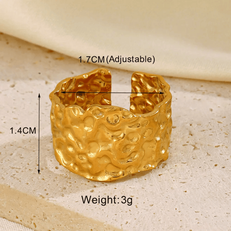Aganya kreation Rings Ginza 18k Gold Plated Anti tarnish ring