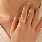 Aganya kreation Rings Ginza 18k Gold Plated Anti tarnish ring