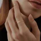 Aganya kreation Rings Kaellora 18k Gold Plated Stainless Steel Tarnish Free Waterproof Female Ring