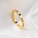 Aganya kreation Rings Nayelle18k Gold Plated Stainless Steel Tarnish Free Waterproof Female Ring