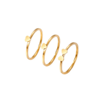 Aganya kreation Rings Veloura 18k Gold Plated stainless steel anti tarnish ring