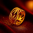 Aganya kreation Roger Ring 18k Gold Plated Stainless Steel Tarnish Free