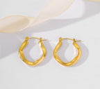 Aganya kreation Saoirse Earrings 18k Gold Plated Stainless Steel Tarnish Free Waterproof Female Jewellery