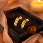 Aganya kreation Sybil Earrings 18k Gold Plated Stainless Steel Tarnish Free Waterproof Female Jewellery