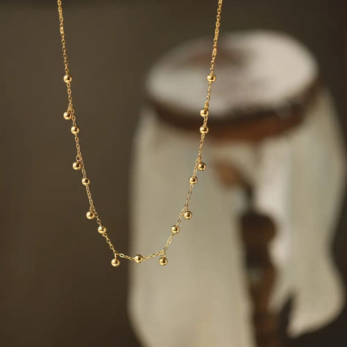 Aganya kreation Vyomina Chain 18k Gold Plated Stainless Steel Tarnish Free Waterproof Female Jewellery