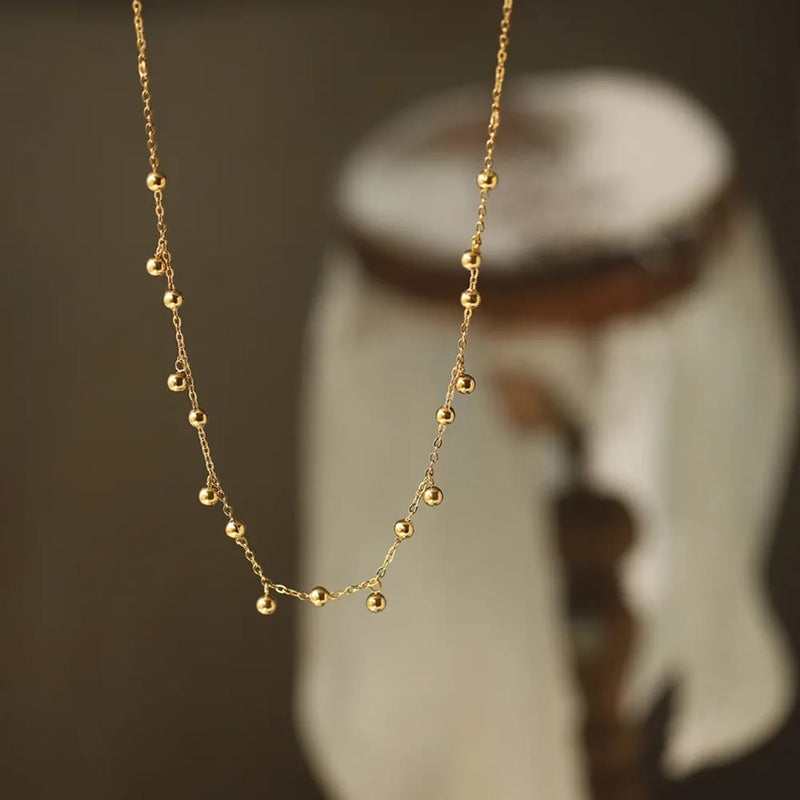 Aganya kreation Vyomina Chain 18k Gold Plated Stainless Steel Tarnish Free Waterproof Female Jewellery