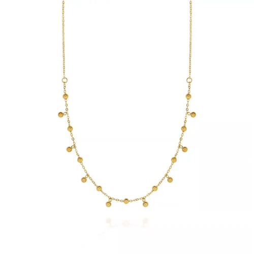 Aganya kreation Vyomina Chain 18k Gold Plated Stainless Steel Tarnish Free Waterproof Female Jewellery