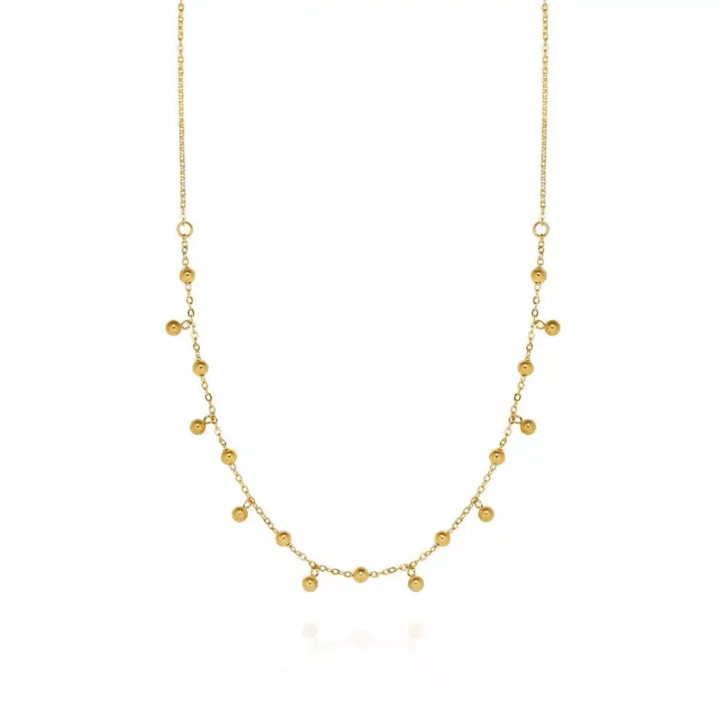 Aganya kreation Vyomina Chain 18k Gold Plated Stainless Steel Tarnish Free Waterproof Female Jewellery