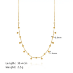 Aganya kreation Vyomina Chain 18k Gold Plated Stainless Steel Tarnish Free Waterproof Female Jewellery