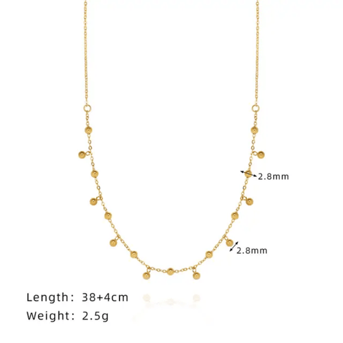 Aganya kreation Vyomina Chain 18k Gold Plated Stainless Steel Tarnish Free Waterproof Female Jewellery