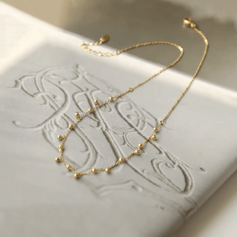 Aganya kreation Vyomina Chain 18k Gold Plated Stainless Steel Tarnish Free Waterproof Female Jewellery