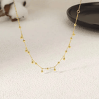 Aganya kreation Vyomina Chain 18k Gold Plated Stainless Steel Tarnish Free Waterproof Female Jewellery