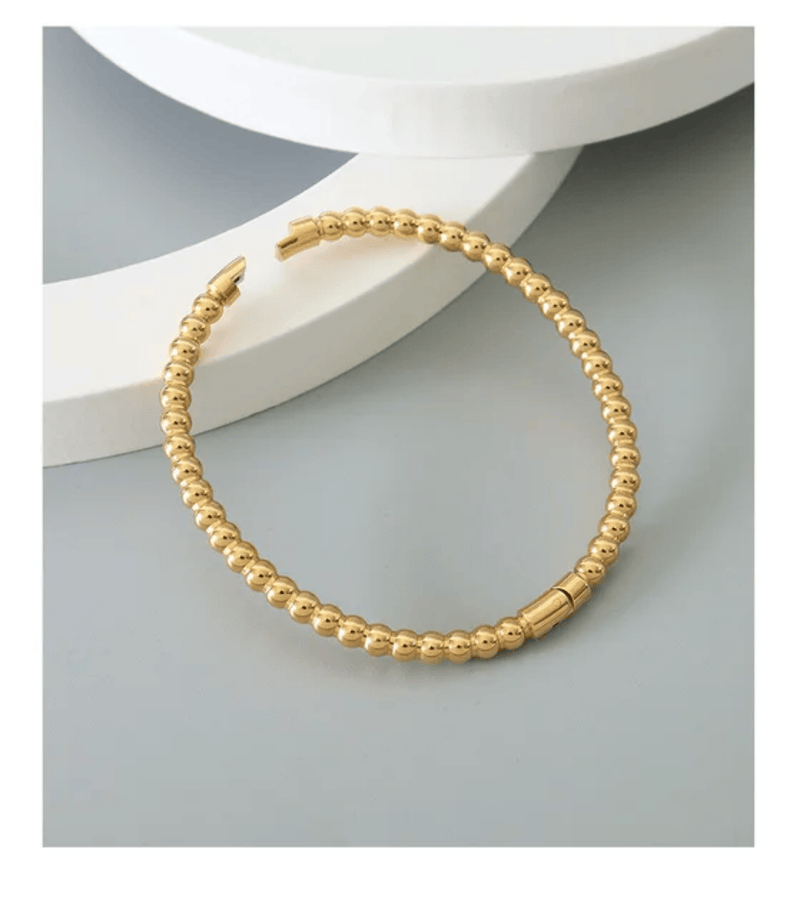 Aganya kreation Willow 18k Gold Plated Stainless Steel Tarnish Free Waterproof Female bracelet